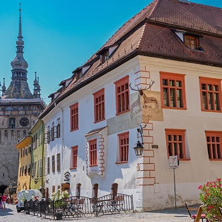 Hotel Casa Cu Cerb Sighişoara Exteriér fotografie