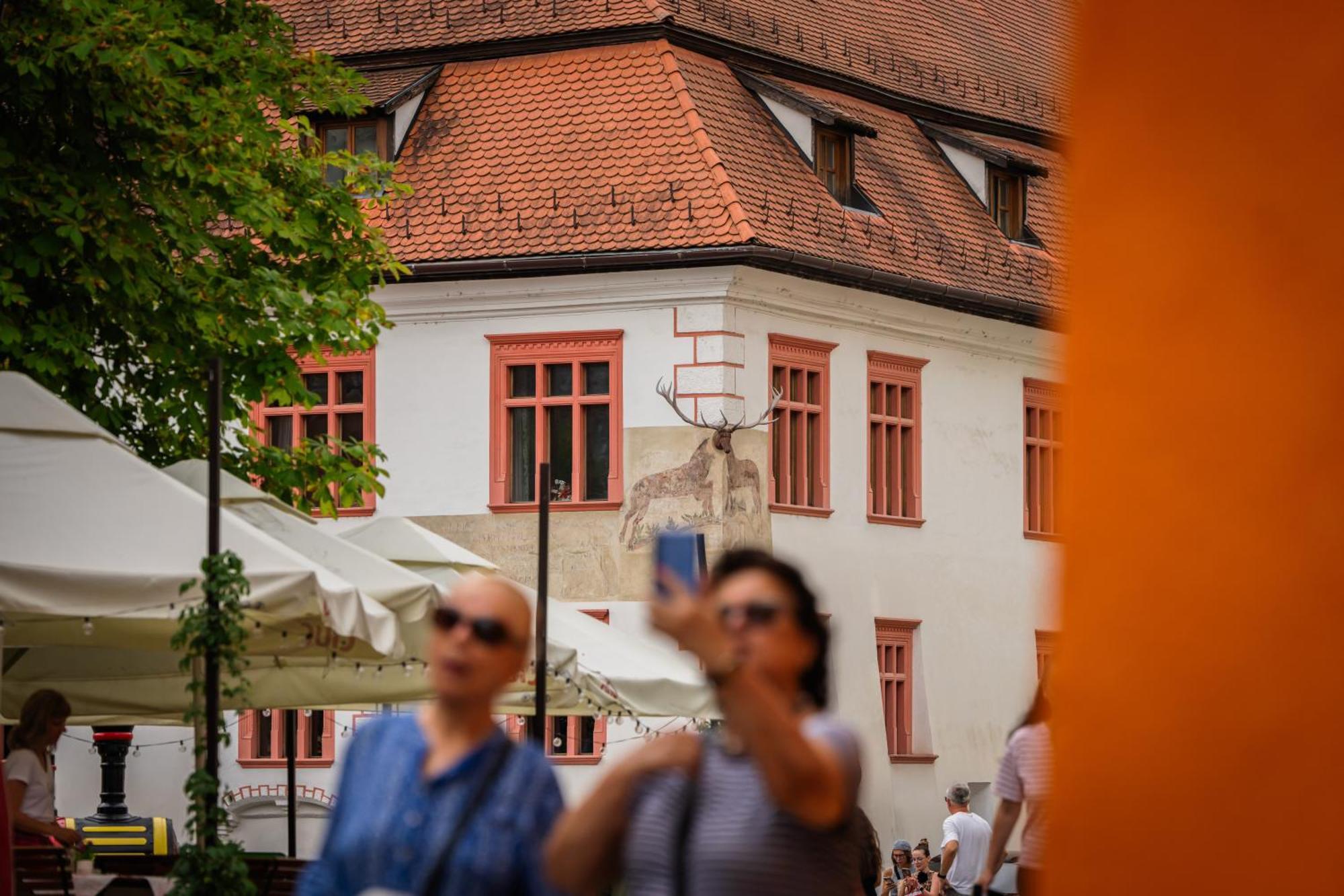 Hotel Casa Cu Cerb Sighişoara Exteriér fotografie