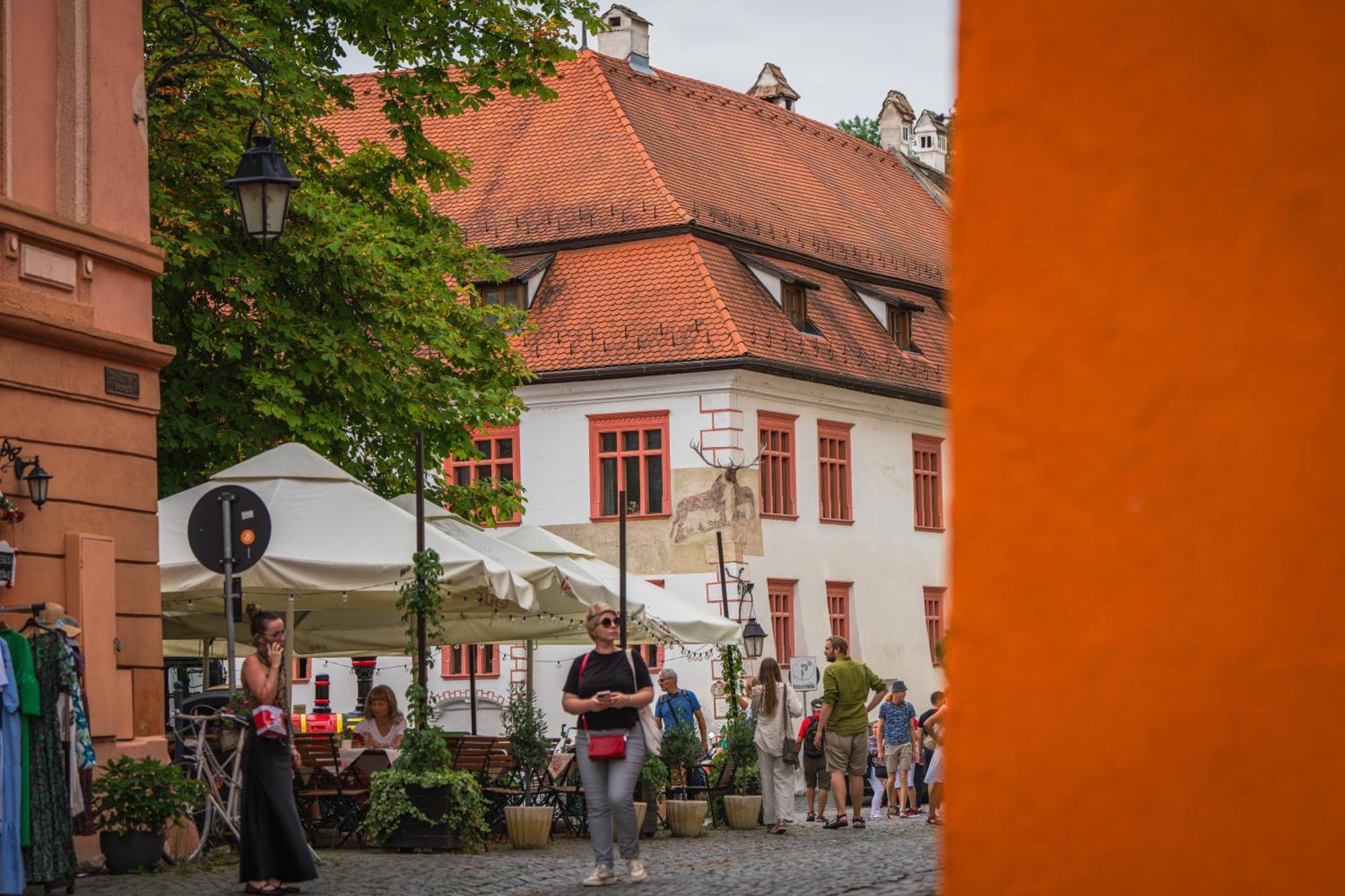 Hotel Casa Cu Cerb Sighişoara Exteriér fotografie
