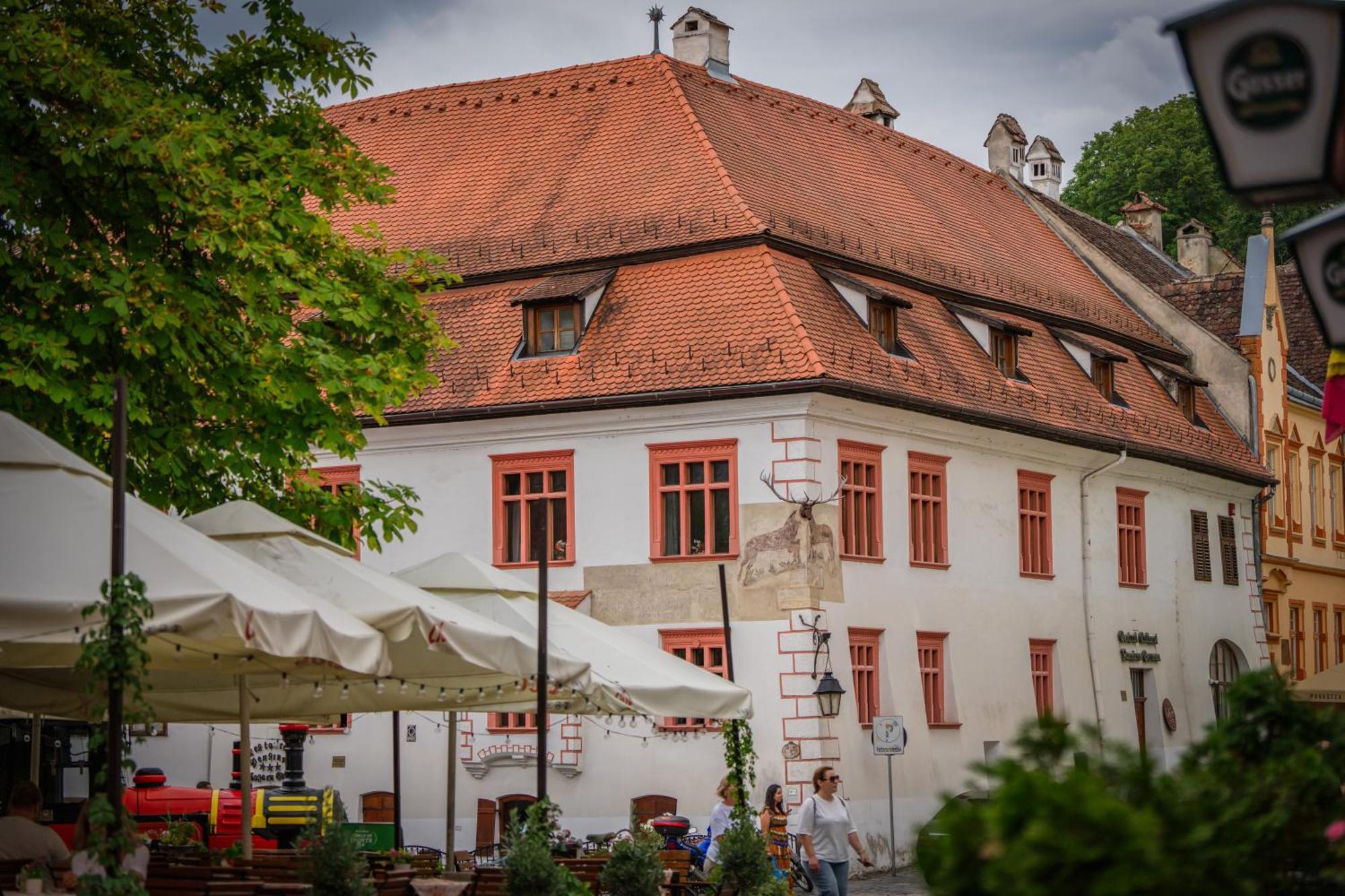 Hotel Casa Cu Cerb Sighişoara Exteriér fotografie