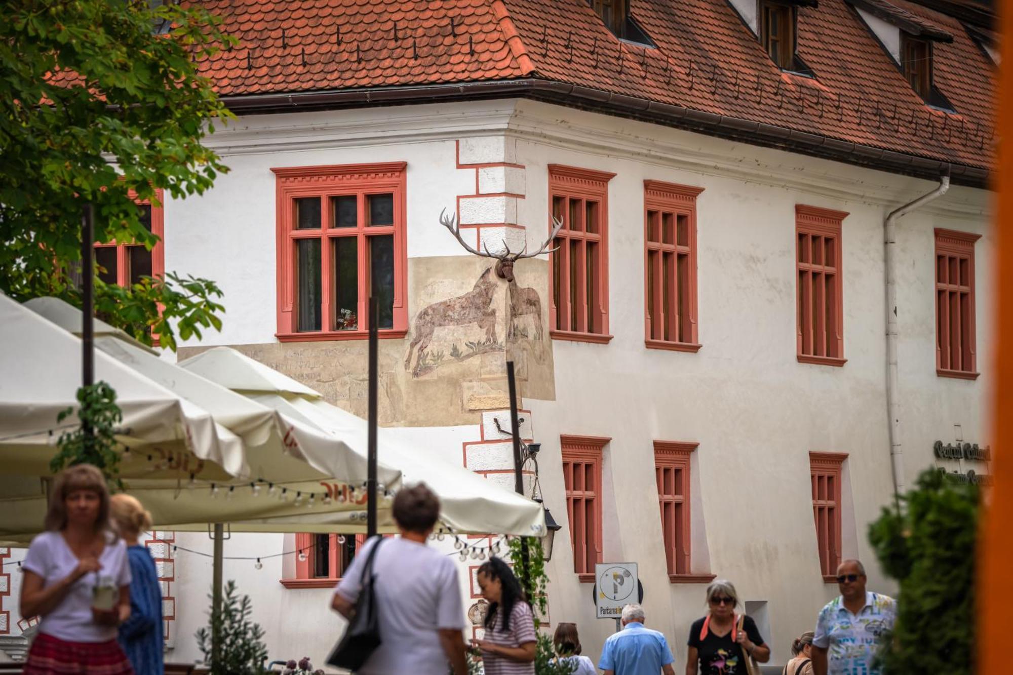 Hotel Casa Cu Cerb Sighişoara Exteriér fotografie
