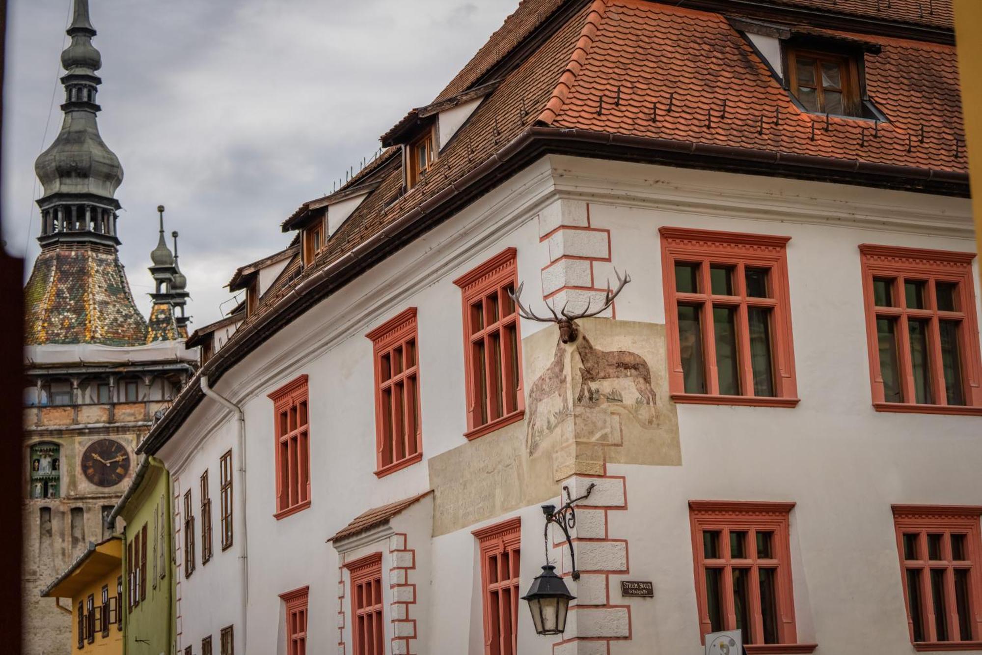 Hotel Casa Cu Cerb Sighişoara Exteriér fotografie