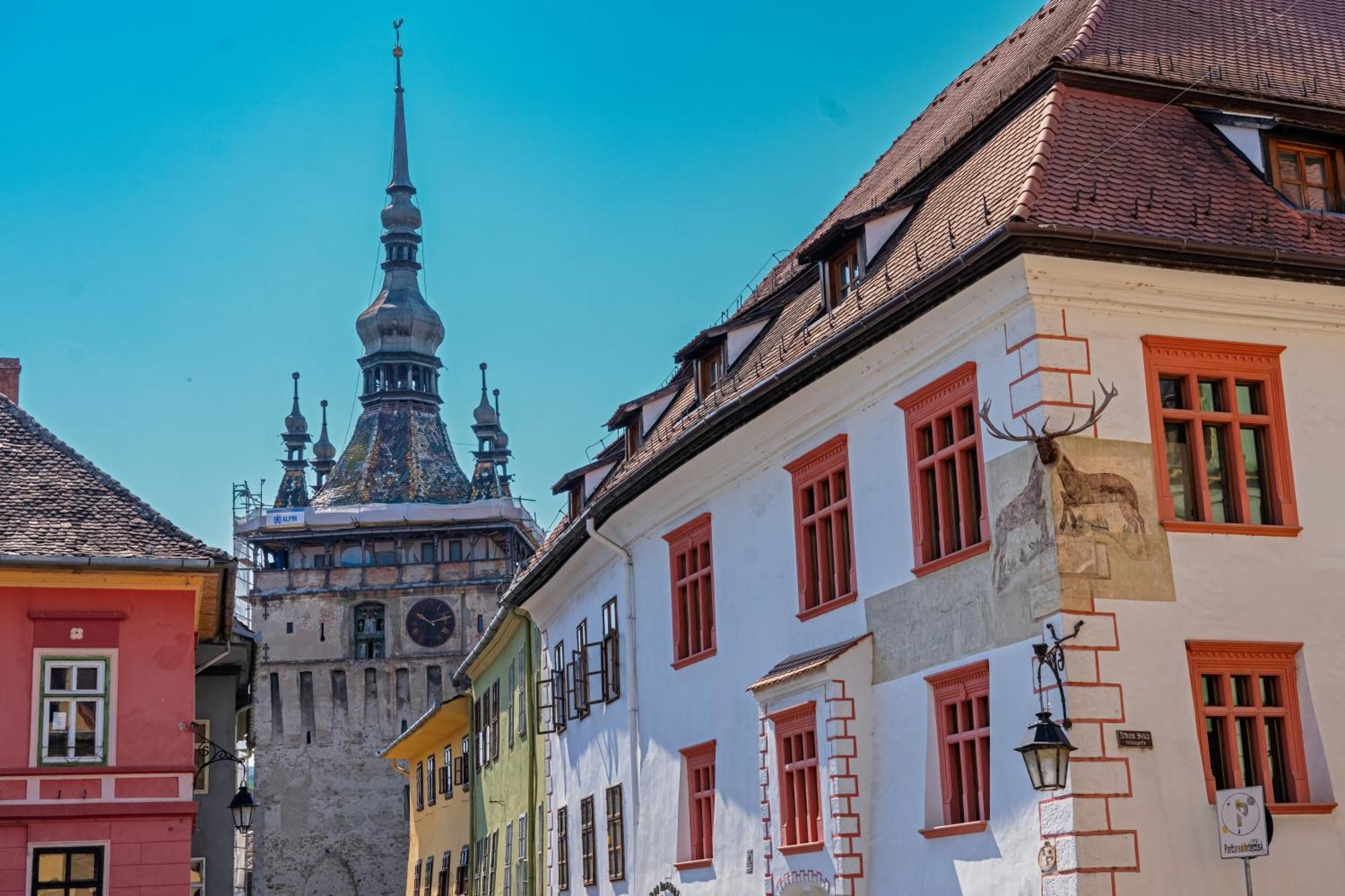 Hotel Casa Cu Cerb Sighişoara Exteriér fotografie